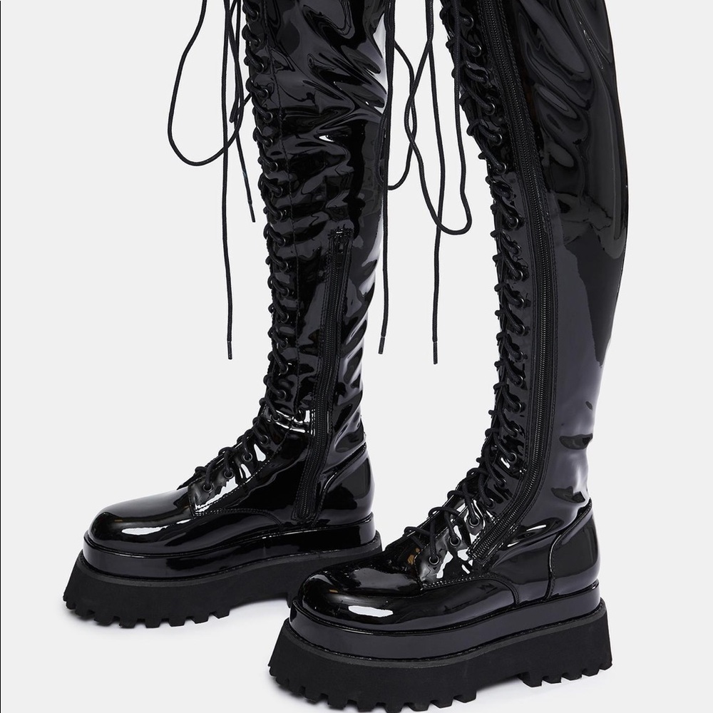 Demonia Knee High First Offender Boots